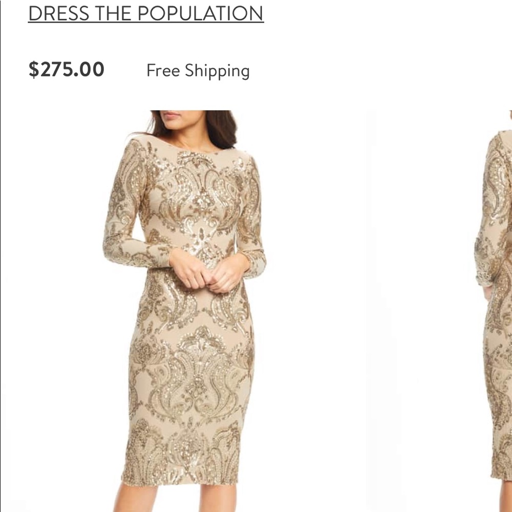 Dress The Population Sequin Dress